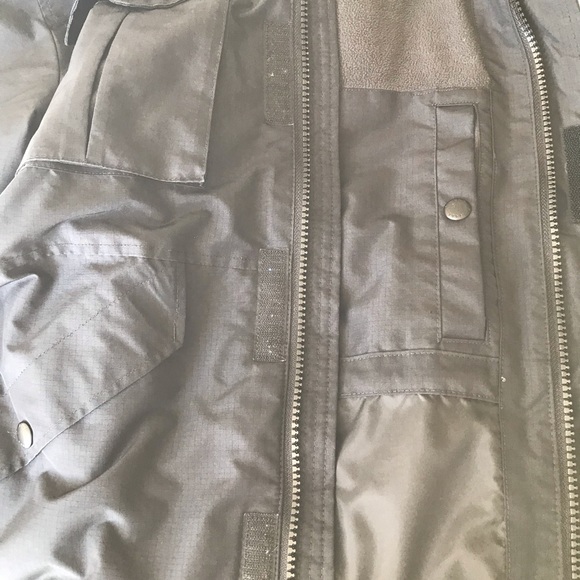 Abercrombie & Fitch Full Zip Black Utility Jacket Men's Large Warm Fleece Lined - Picture 13 of 16